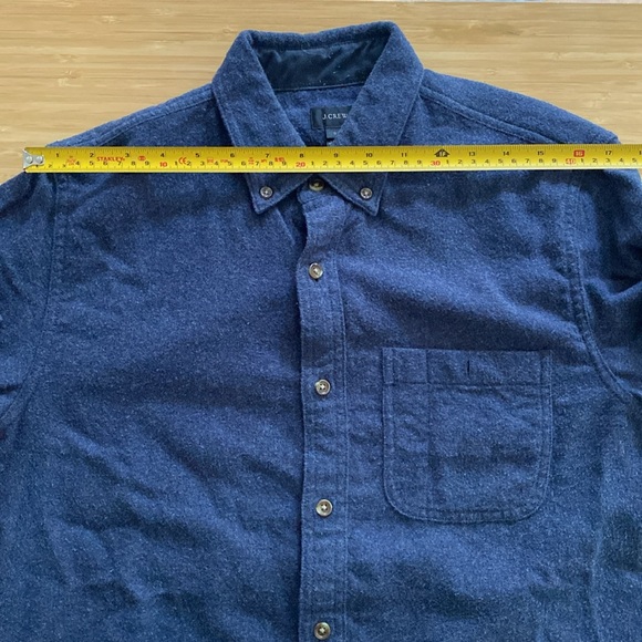J.Crew Wool-Cotton Shirt, Navy - Picture 4 of 5